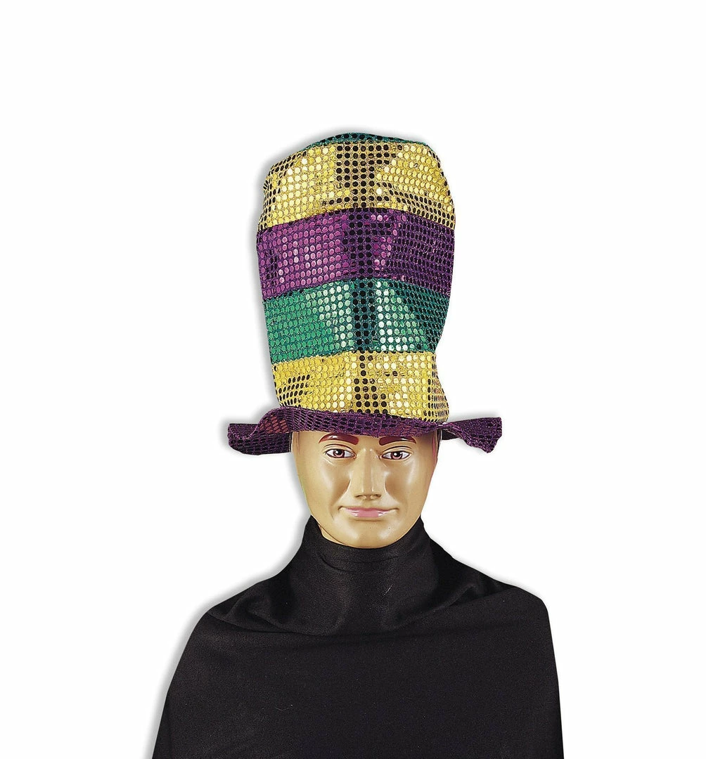 Forum Novelties Sequin Stove Pipe Hat For Adults Mens