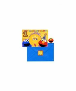 Amscan Sesame Street 1st Birthday Invitations Letter S Costumes