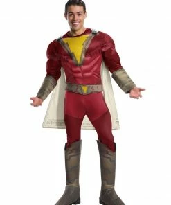 Rubie's Shazam Deluxe Costume For Adults - Warner Bros Shazam! Mens
