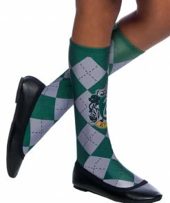 Rubie's Womens Slytherin Costume Socks For Teens & Adults - Warner Bros Harry Potter