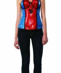 Rubie's Womens Spider-Girl Sequined Corset For Adults - Marvel Spider-Girl