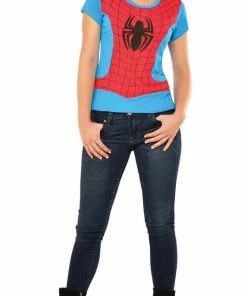 Rubie's Spider-Girl T-Shirt & Mask Set For Adults - Marvel Spider-Girl Womens