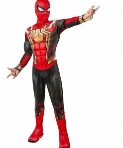 Rubie's Spider-Man Iron-Spider Deluxe Costume For Kids - Marvel Spider-Man No Way Home Boys