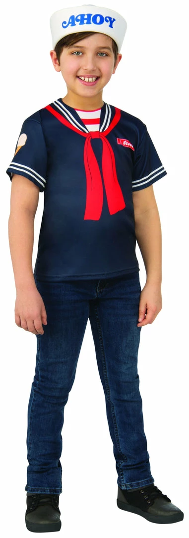 Rubie's Boys Steve 'Scoops Ahoy Uniform' Costume For Kids - Netflix Stranger Things