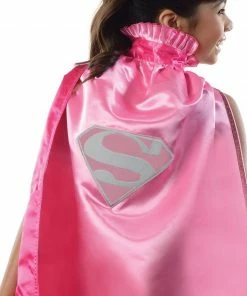 Rubie's Girls Supergirl Pink Cape For Kids - Warner Bros DC Comics