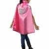 Rubie's Girls Supergirl Pink Cape For Kids - Warner Bros DC Comics