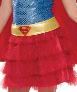 Rubie's Girls Supergirl Premium Sequin Costume For Kids - Warner Bros DC Comics
