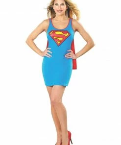 Rubie's Womens Supergirl Tank Dress Costume For Adults - Warner Bros DC Comics
