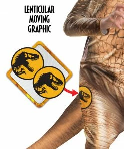 Rubie's T-Rex Deluxe Lenticular Costume For Kids - Universal Jurassic World Dominion Shop All Kids Costumes