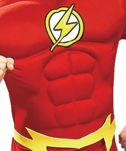 Rubie's The Flash Deluxe Muscle Chest Costume For Adults - Warner Bros DC Comics Mens
