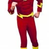 Rubie's The Flash Deluxe Muscle Chest Costume For Adults - Warner Bros DC Comics Mens
