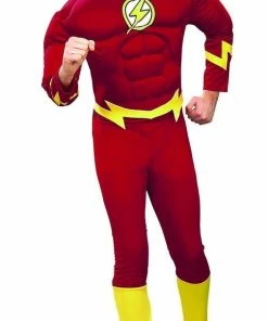 Rubie's The Flash Deluxe Muscle Chest Costume For Adults - Warner Bros DC Comics Mens
