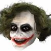 Rubie's The Joker 3/4 Adult Mask With Hair Masks