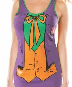 Rubie's Womens The Joker Tank Dress For Adults - Warner Bros DC Comics