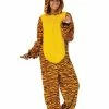 Rubie's Tiger Furry Onesie For Adults Mens