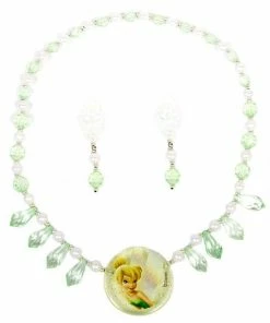 Rubie's Girls Tinker Bell Jewellery Set For Kids - Disney Fairies