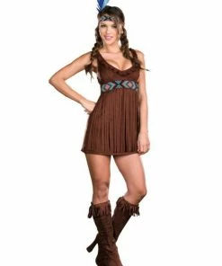 Dreamgirl Tribal Trouble Native American Costume For Adults Womens