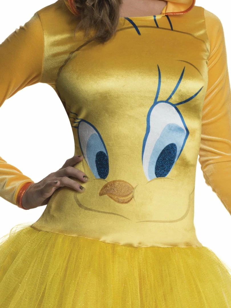 Rubie's Tweety Pie Hooded Tutu Costume For Adults - Warner Bros Looney Tunes