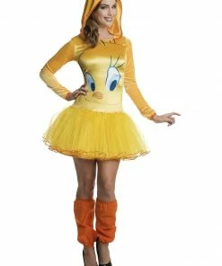 Rubie's Tweety Pie Hooded Tutu Costume For Adults - Warner Bros Looney Tunes