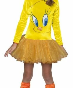 Rubie's Girls Tweety Pie Hooded Tutu Costume For Kids - Warner Bros Looney Tunes