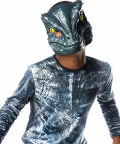 Rubie's Boys Velociraptor 'Blue' Deluxe Lenticular Costume For Kids - Universal Jurassic World Dominion