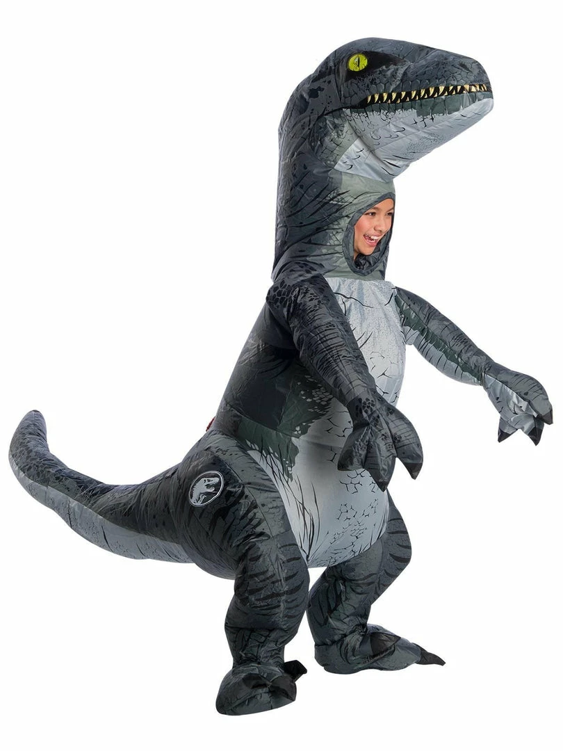 Rubie's Shop All Kids Costumes Velociraptor 'Blue' Inflatable Costume For Kids - Universal Jurassic World
