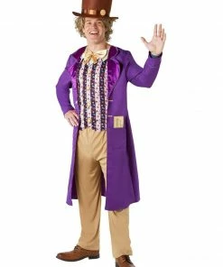 Rubie's Mens Willy Wonka Deluxe Costume For Adults - Warner Bros Charlie And The Chocolate Factory