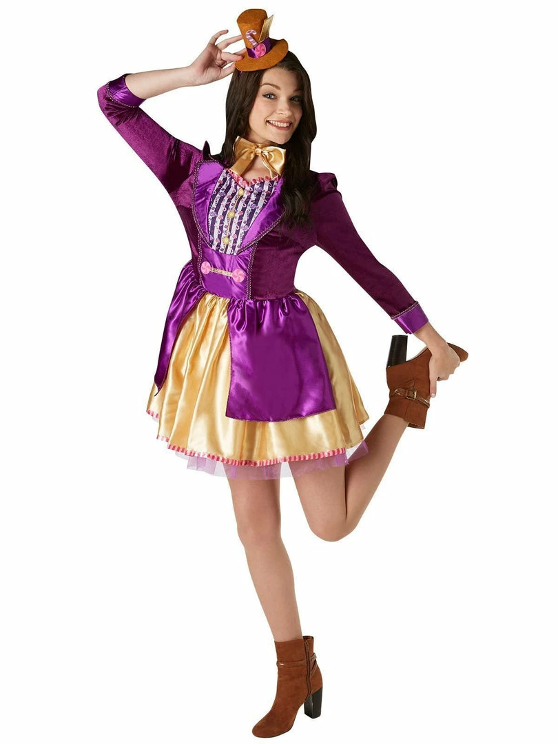 Rubie's Willy Wonka Deluxe Dress Costume For Adults - Warner Bros Charlie And The Chocolate Factory Womens