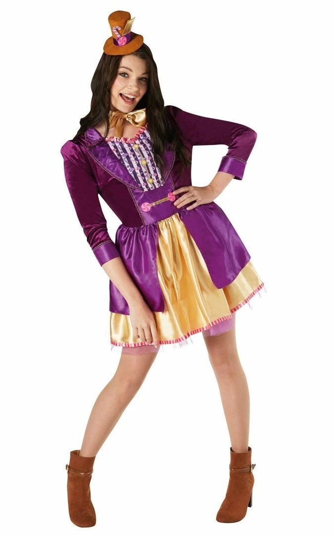 Rubie's Willy Wonka Deluxe Dress Costume For Adults - Warner Bros Charlie And The Chocolate Factory Womens