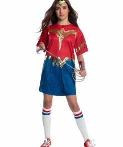 Rubie's Wonder Woman 1984 Oversized Tee Costume For Teens - Warner Bros WW1984 Movie Womens