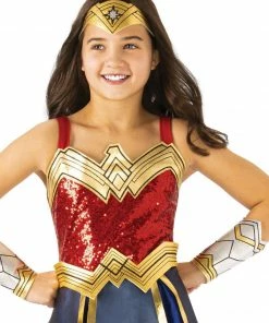Rubie's Girls Wonder Woman 1984 Premium Costume For Kids - Warner Bros WW1984 Movie