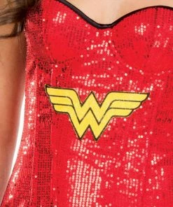 Rubie's Wonder Woman Sequin Corset For Adults - Warner Bros DC Comics Womens