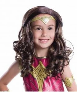 Rubie's Wonder Woman Wig For Kids - Warner Bros Justice League Girls
