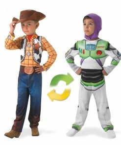 Rubie's Woody To Buzz Lightyear Deluxe REVERSIBLE Costume For Kids - Disney Pixar Toy Story