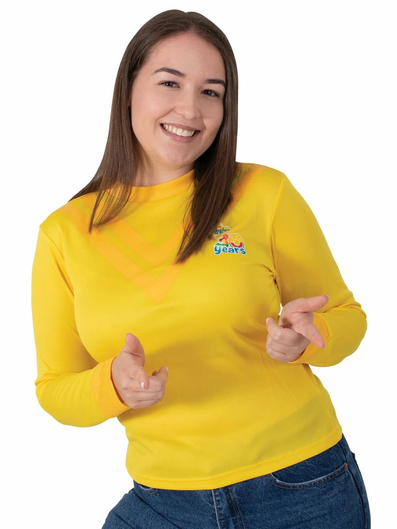 Rubie's Yellow Emma Wiggle 30th Anniversary Top For Adults - The Wiggles