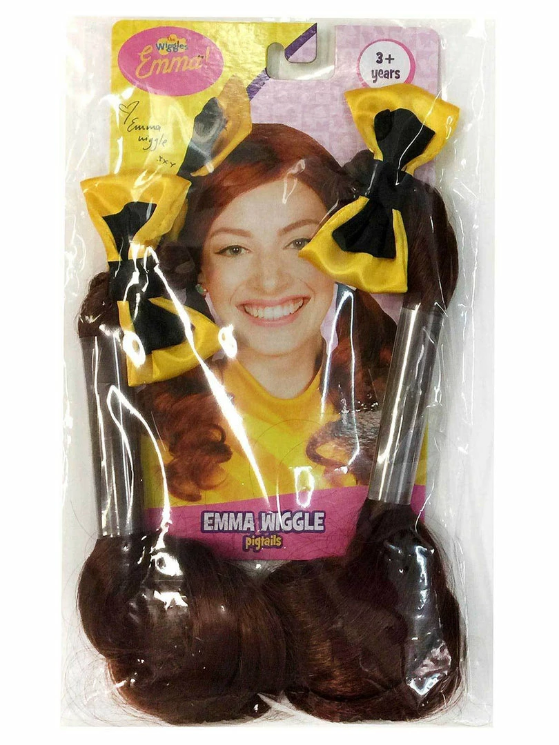 Rubie's Yellow Emma Wiggle Pigtails With Bows - The Wiggles Babies & Toddlers