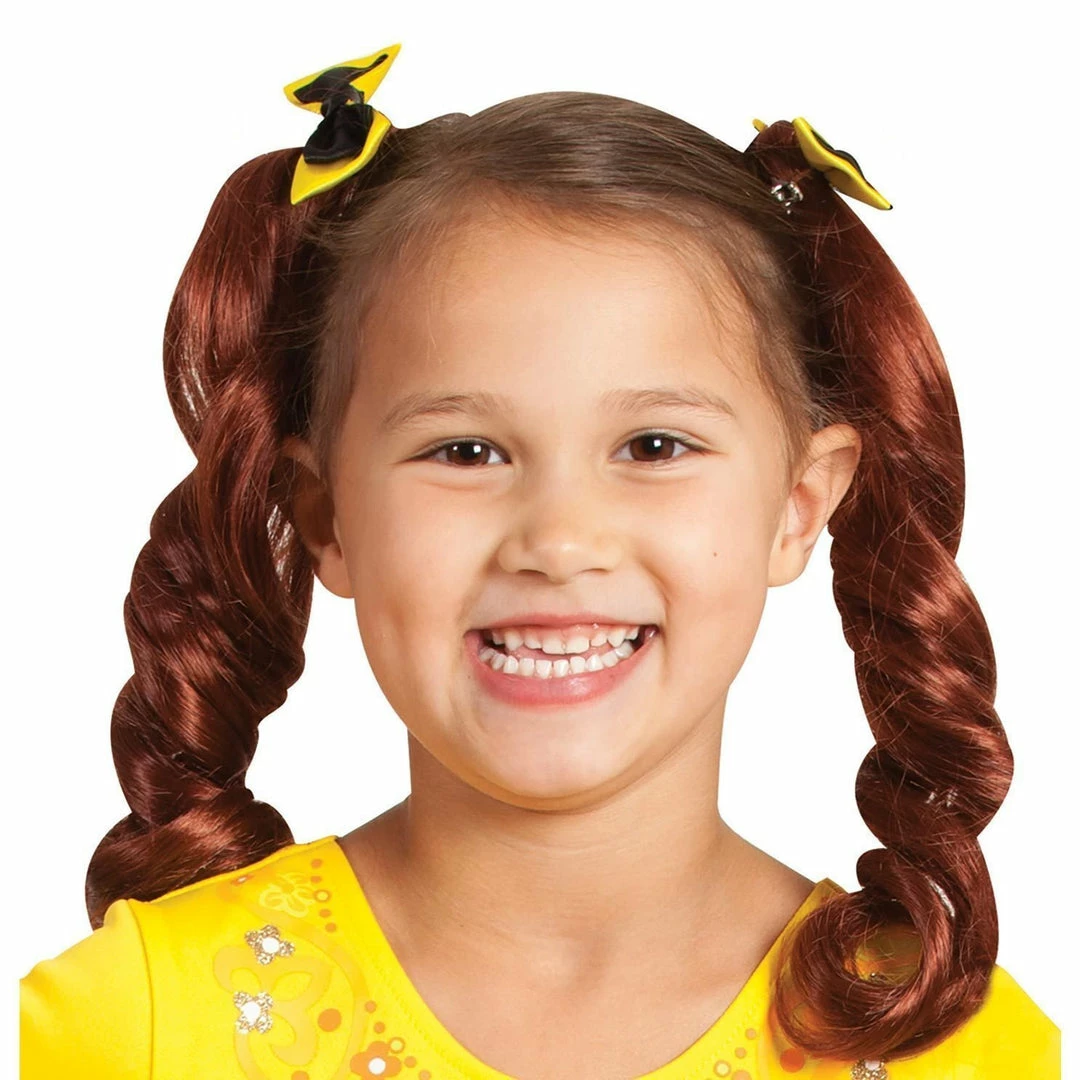 Rubie's Yellow Emma Wiggle Pigtails With Bows - The Wiggles Babies & Toddlers