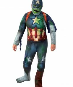 Rubie's Zombie Captain America Deluxe Costume For Teens - Marvel What If? Shop All Adult Costumes